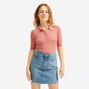 Everlane Ribbed Merino Polo
